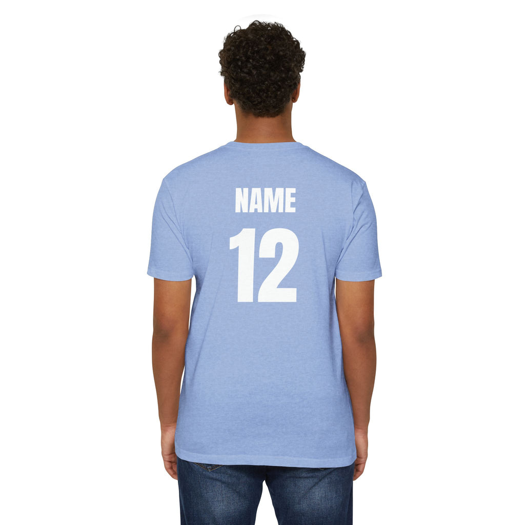Baseball Grandpa T-Shirt — Custom Back Name & Number