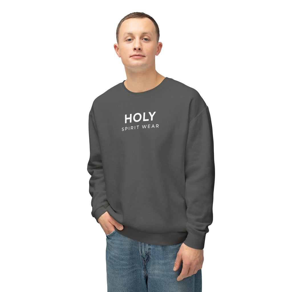 Proverbs 27:17 Text Logo Crewneck Sweatshirt