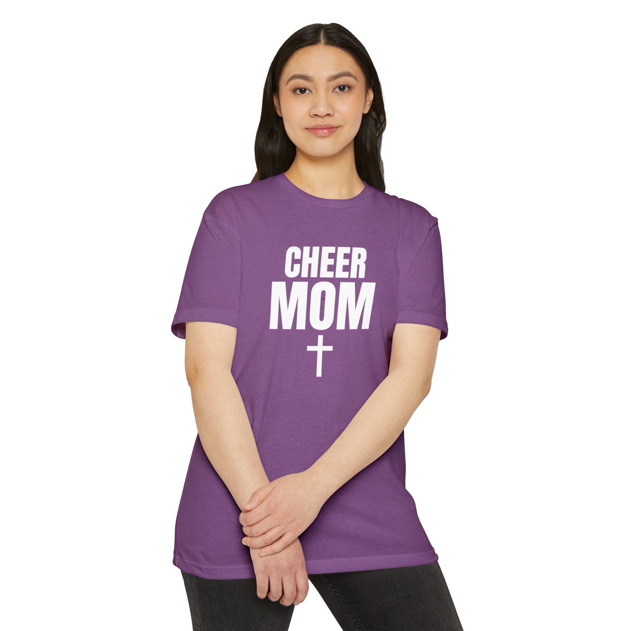Cheer Mom T-Shirt — Personalized Back Name & Number