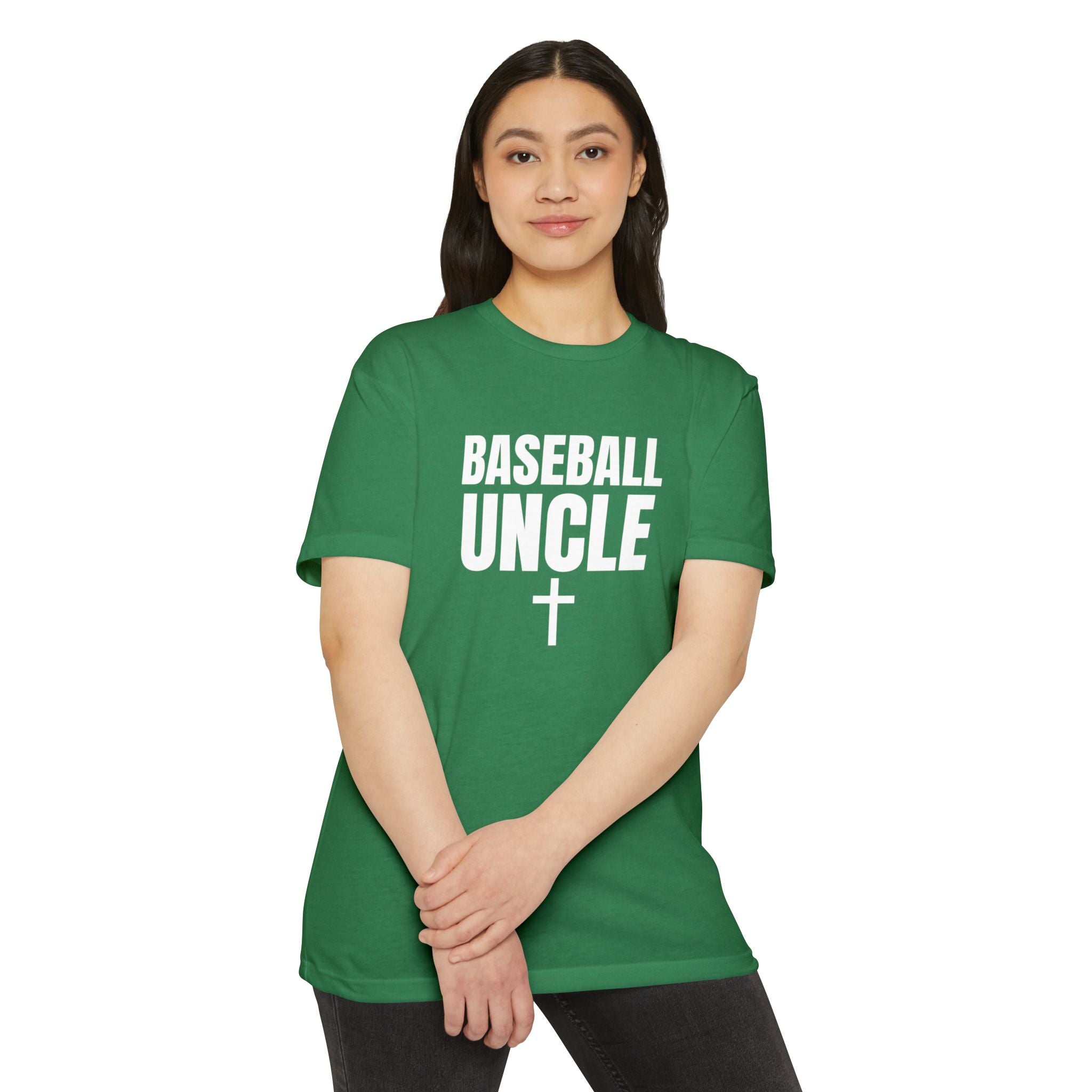Baseball Uncle T-Shirt — Custom Back Name & Number