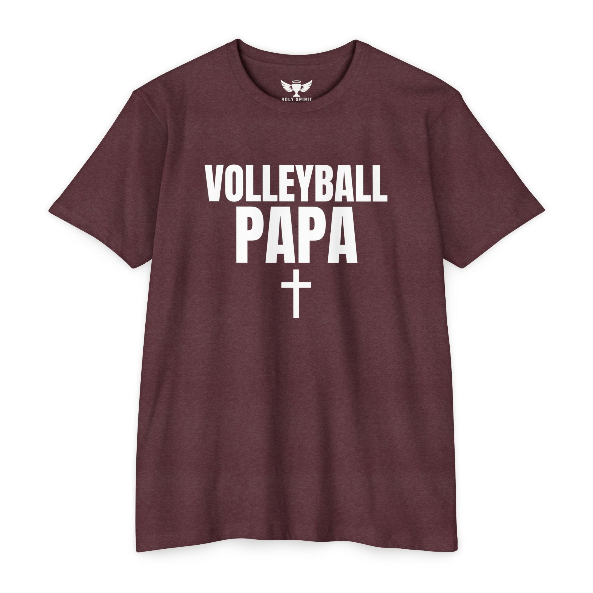 Volleyball Papa T-Shirt — Custom Back Name & Number