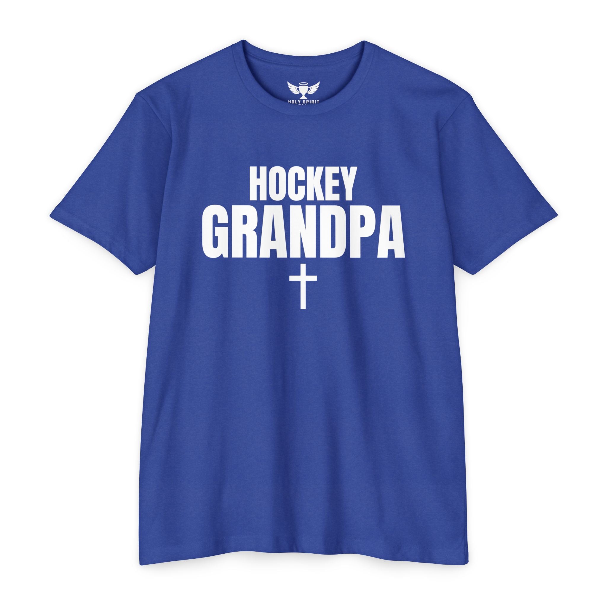 Hockey Grandpa T-Shirt — Custom Name & Number Sports Tee