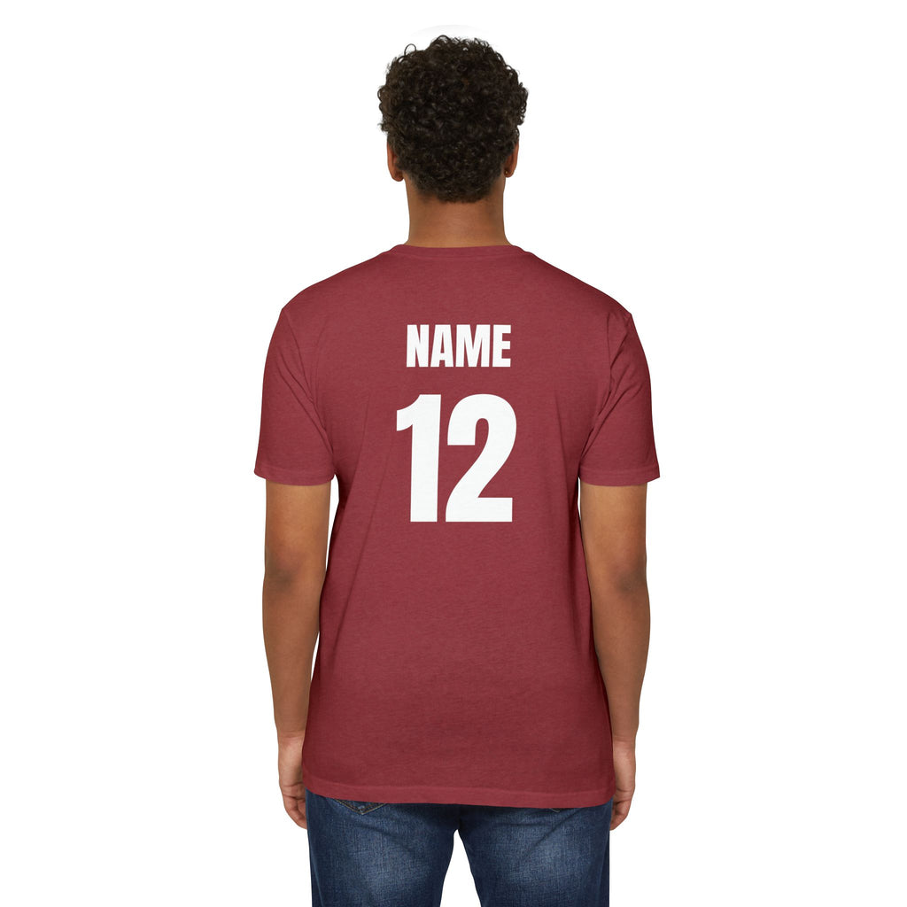 Baseball Girlfriend T-Shirt — Personalized Back Name & Number Tee