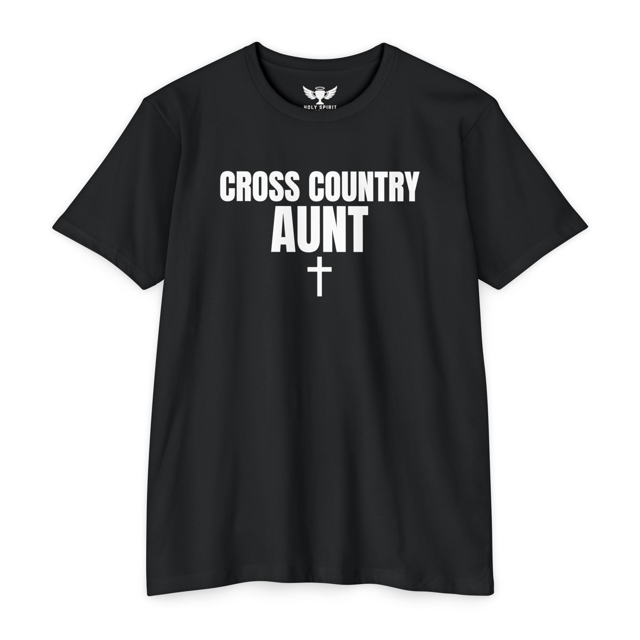 Cross Country Aunt T-Shirt — Custom Name & Number Sports Tee