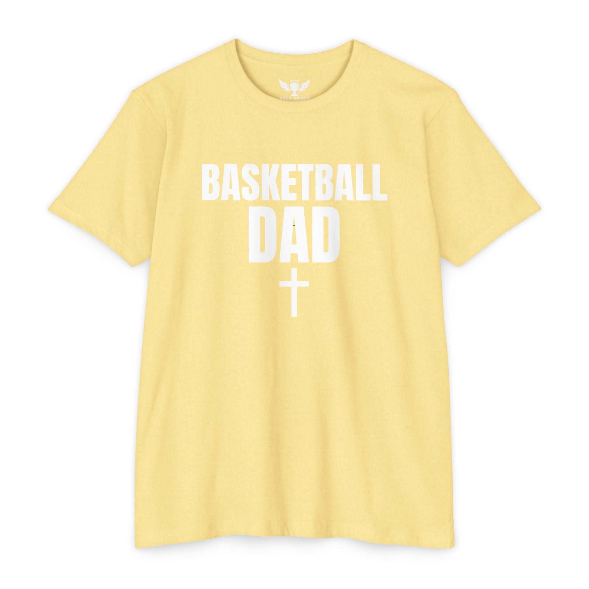 Basketball Dad T-Shirt with Cross — Custom Name & Number
