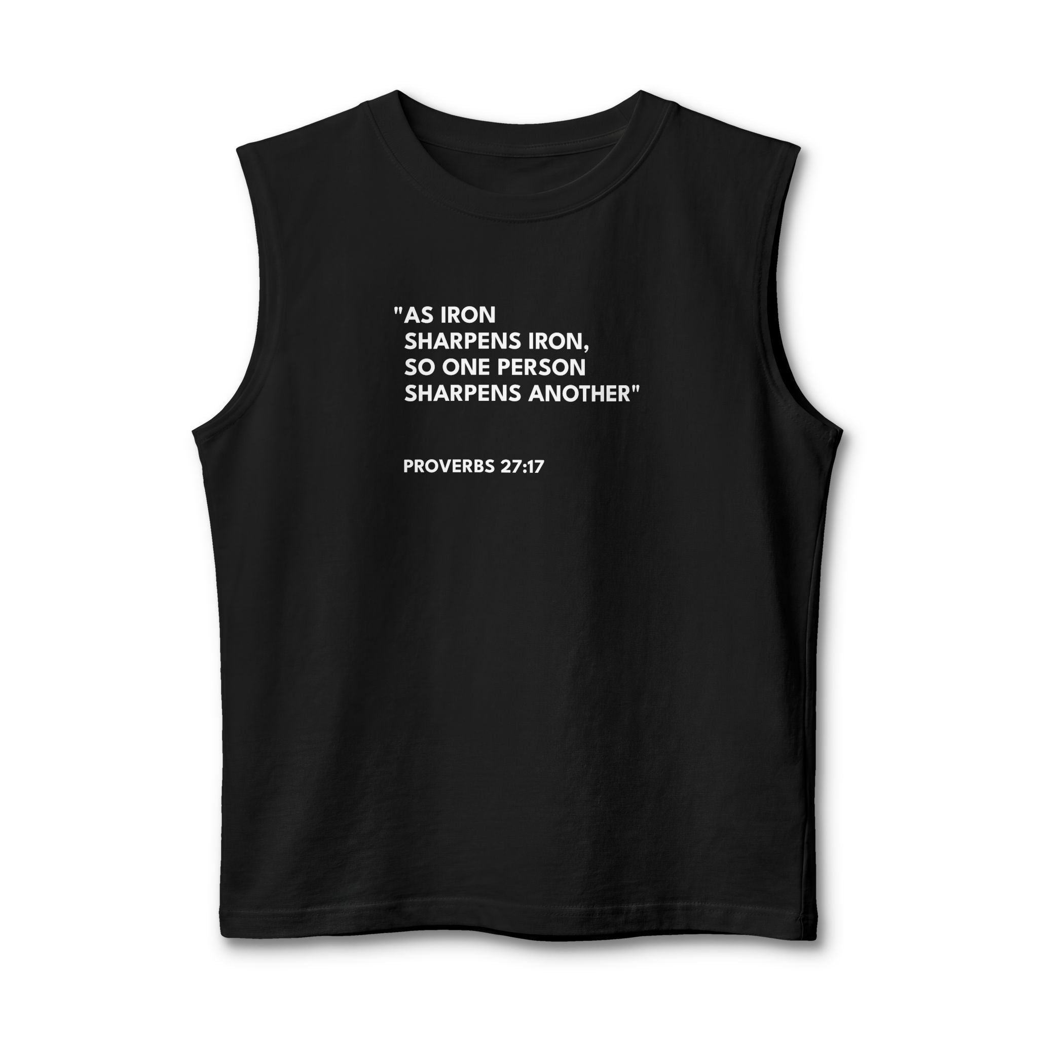 Proverbs 27:17 Unisex Muscle Tank
