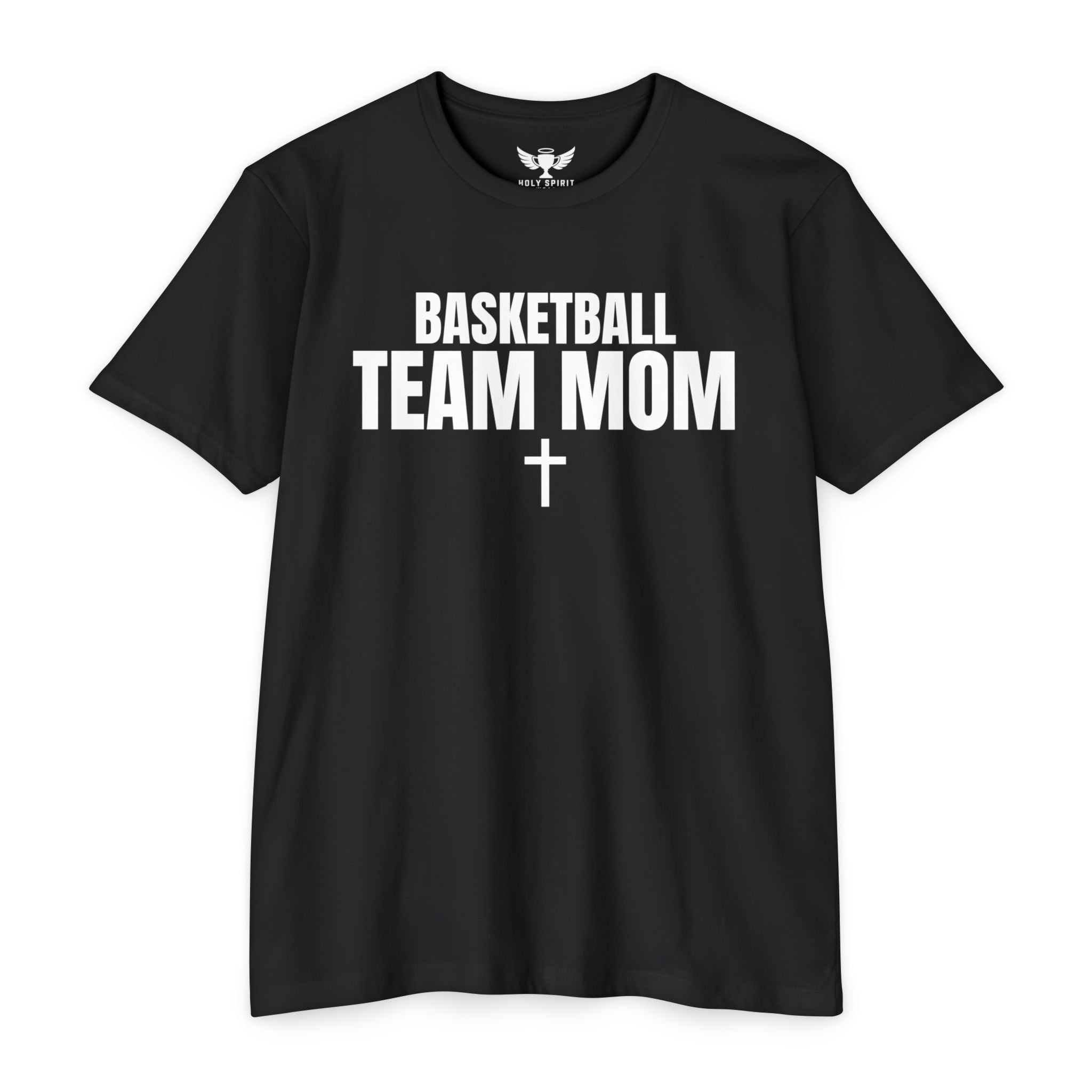Basketball Team Mom T-Shirt — Custom Back Name & Number