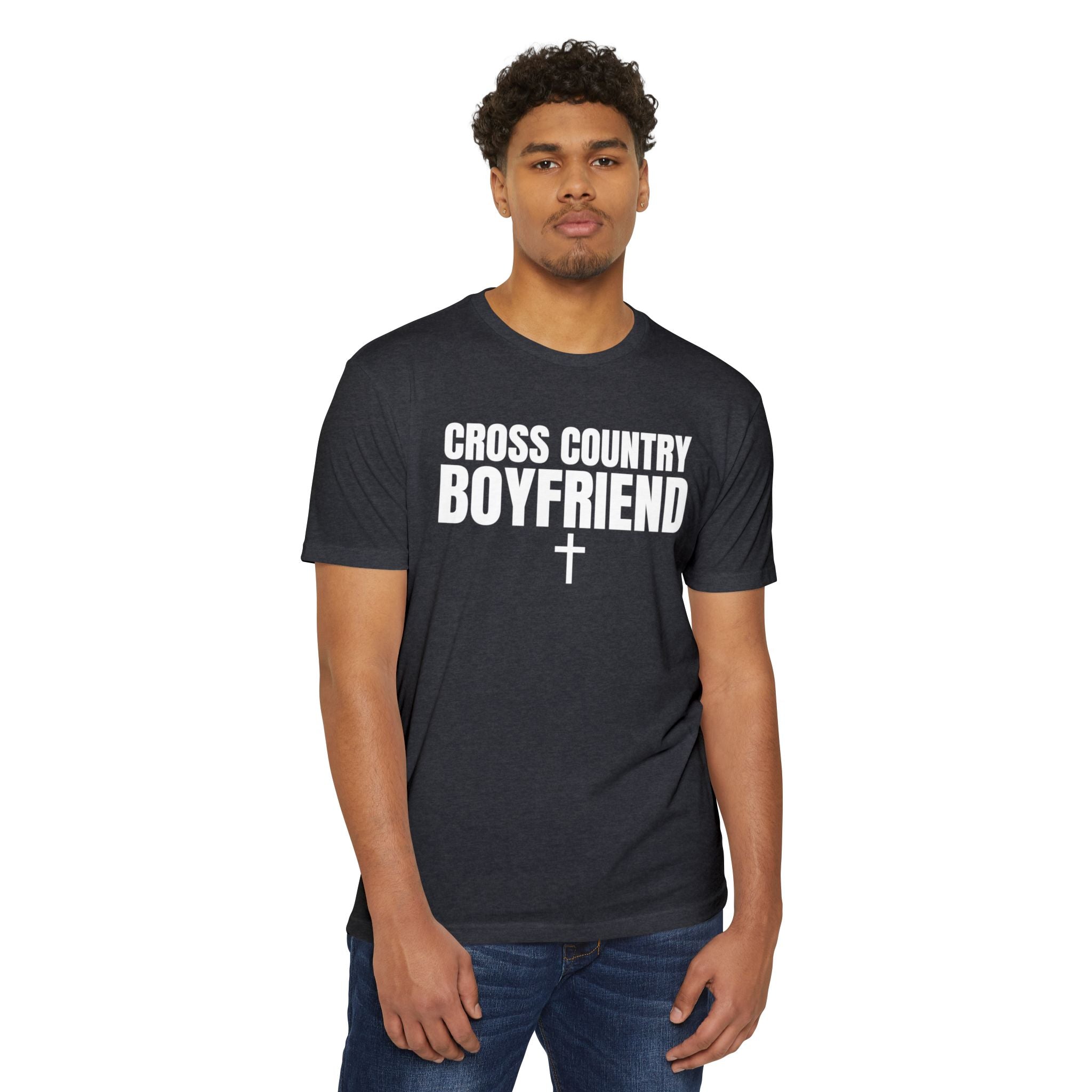 Cross Country Boyfriend T-Shirt — Personalized Back Number Track Tee