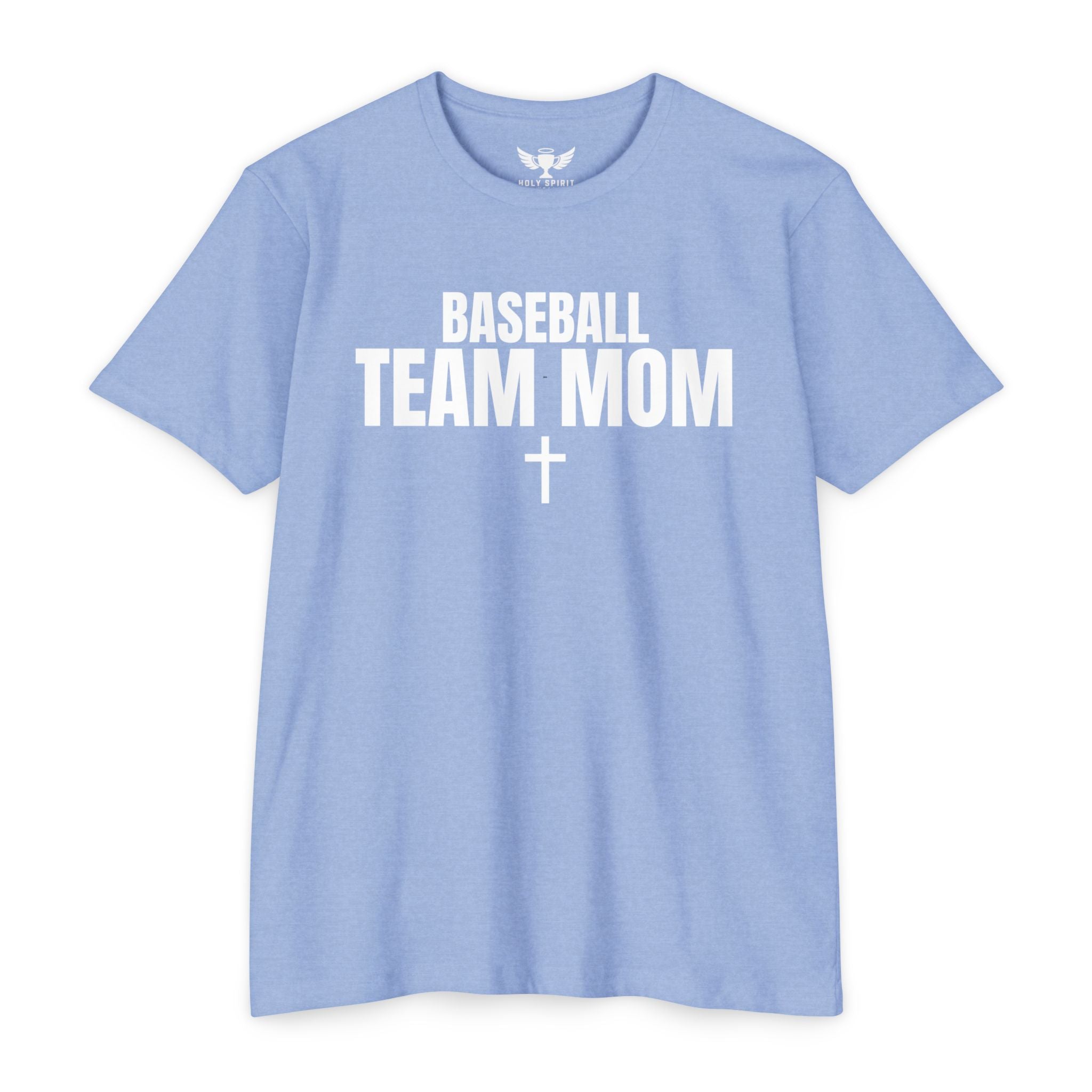 Baseball Team Mom T-Shirt — Custom Back Name & Number