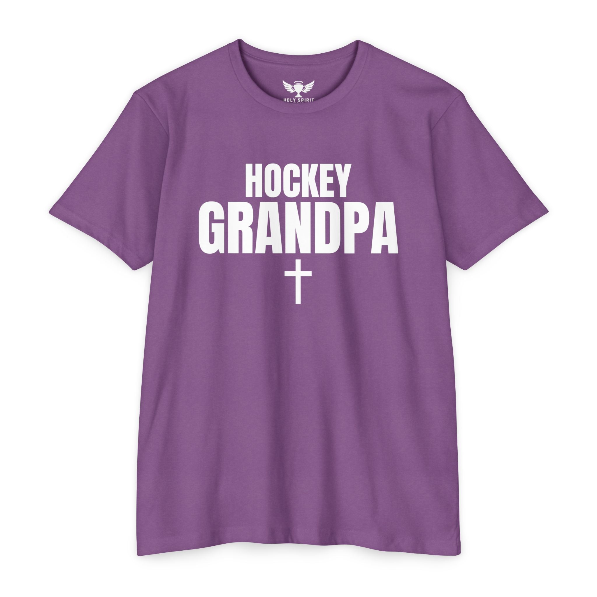 Hockey Grandpa T-Shirt — Custom Name & Number Sports Tee