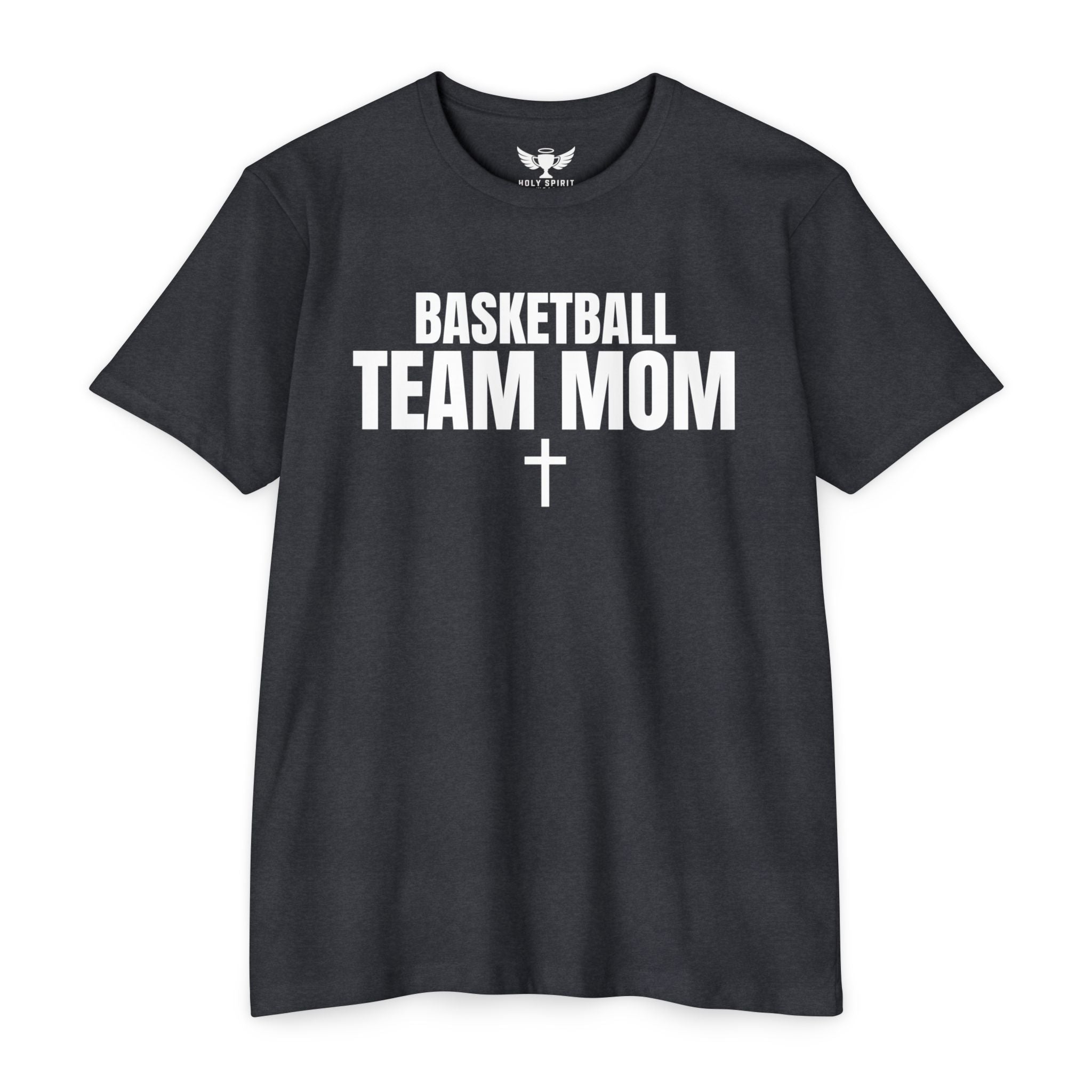 Basketball Team Mom T-Shirt — Custom Back Name & Number
