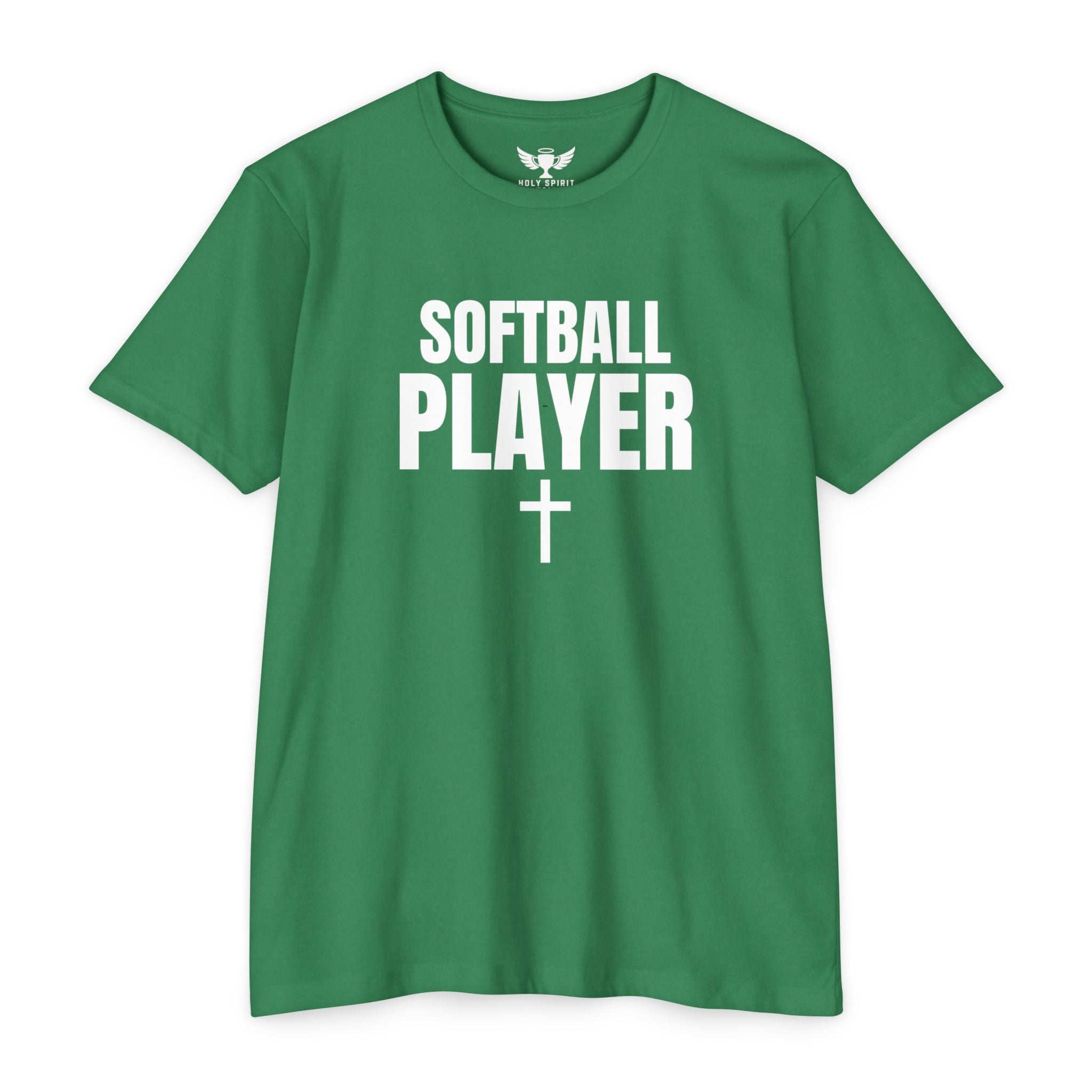 Softball Player T-Shirt — Custom Back Name & Number