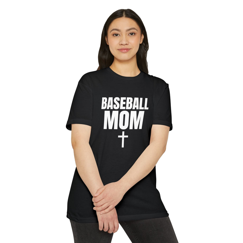 Baseball Mom T-Shirt - Custom Back Name & Number