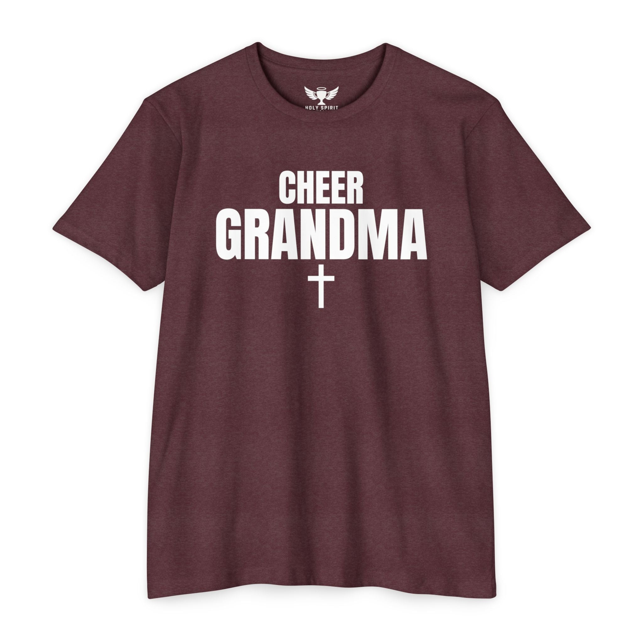 Cheer Grandma Jersey T‑Shirt — Custom Name & Number Family Spirit Tee