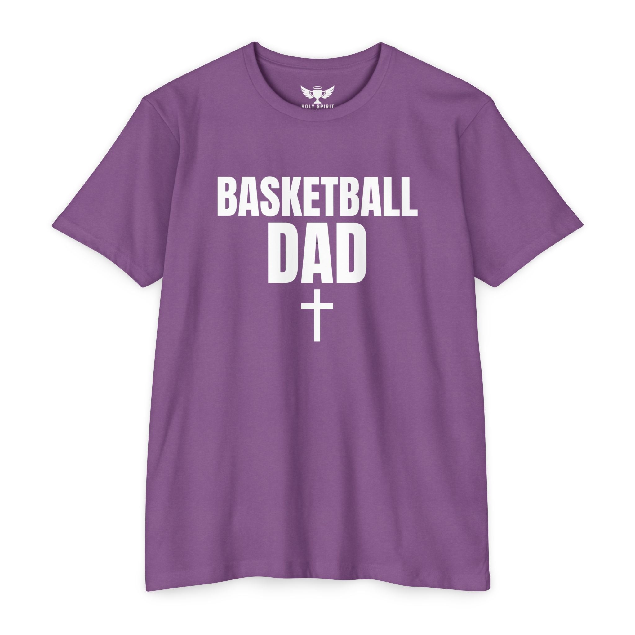 Basketball Dad T-Shirt with Cross — Custom Name & Number
