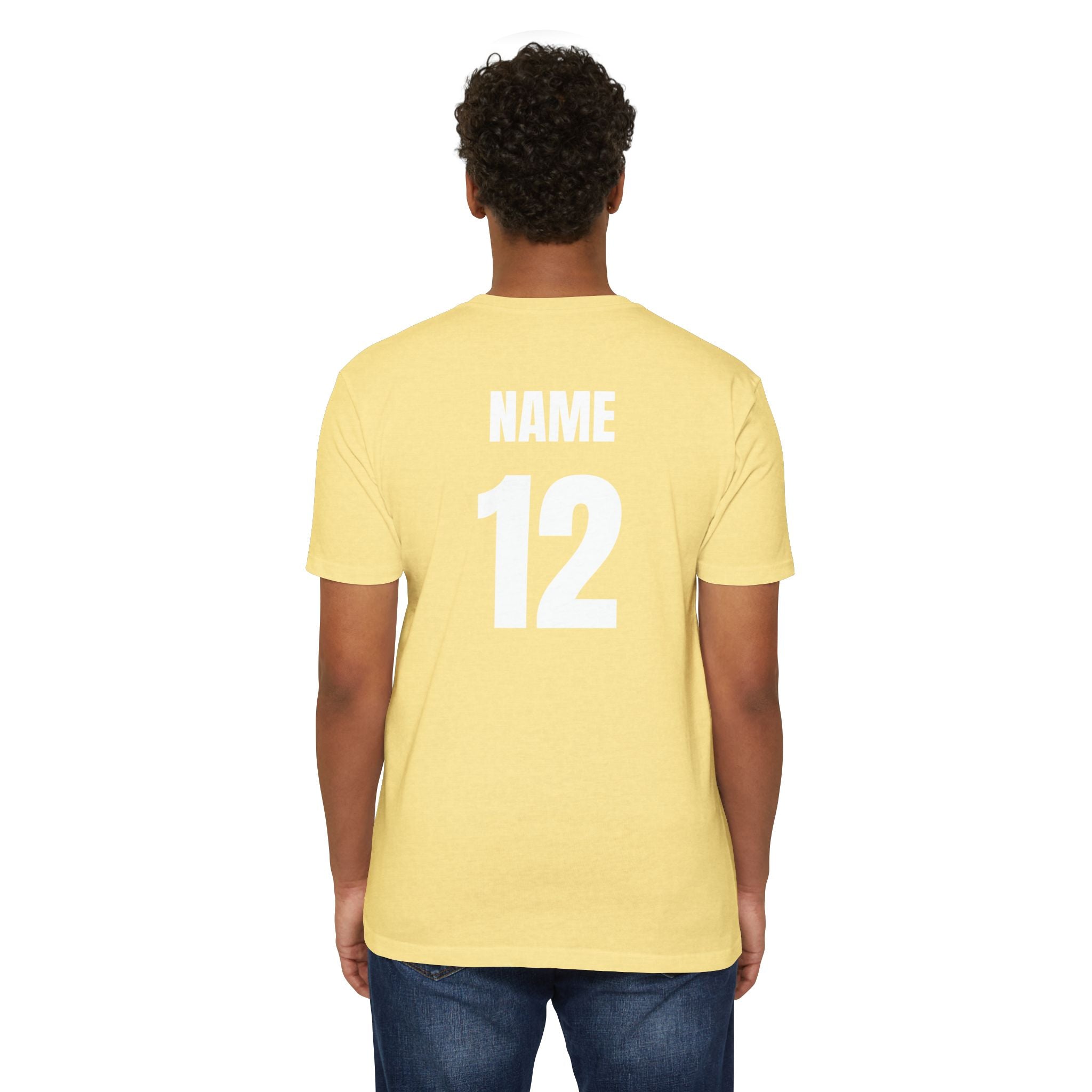 Baseball Coach T-Shirt — Custom Back Name & Number