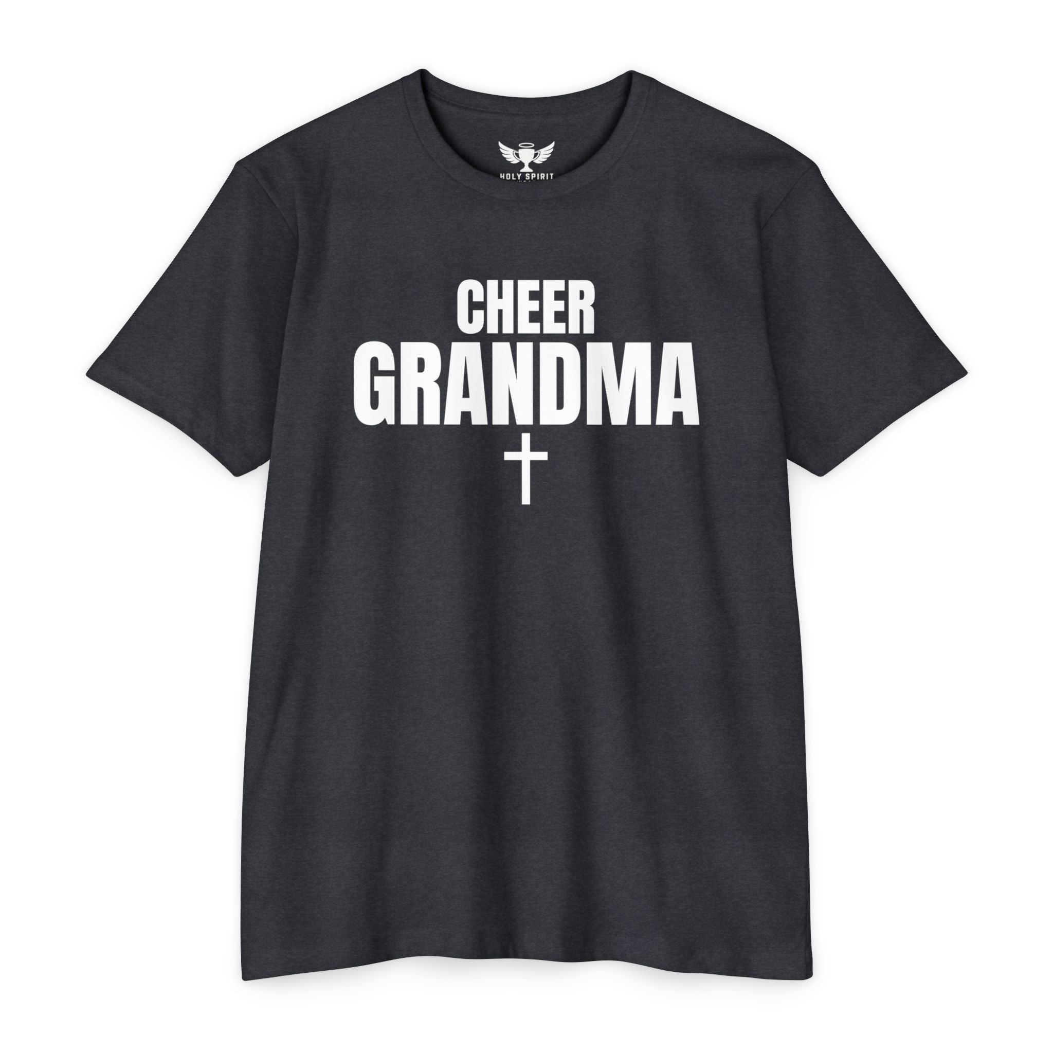Cheer Grandma Jersey T‑Shirt — Custom Name & Number Family Spirit Tee