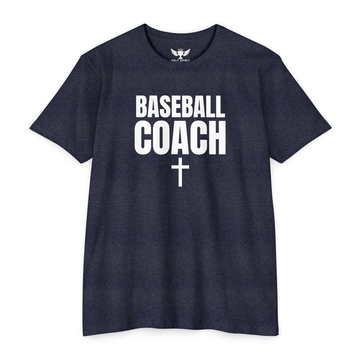 Baseball Coach T-Shirt — Custom Back Name & Number