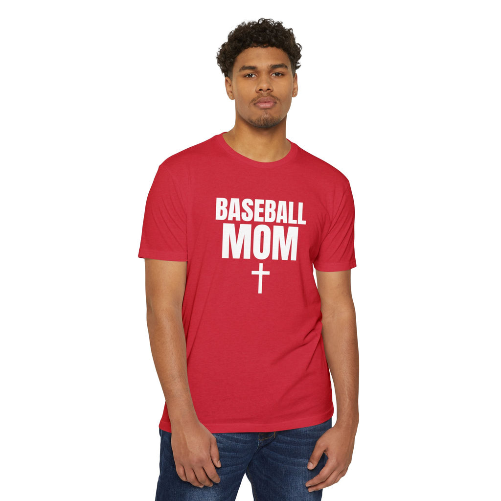 Baseball Mom T-Shirt - Custom Back Name & Number