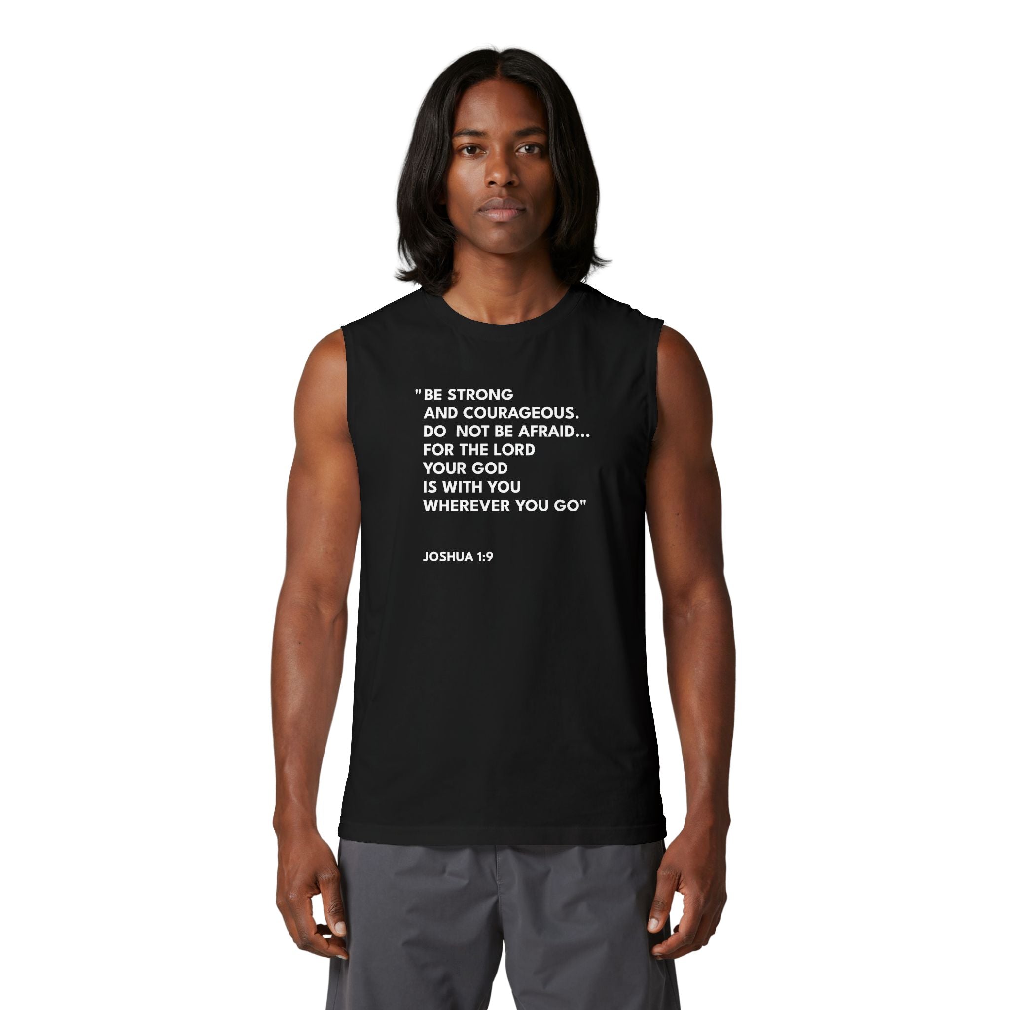 Joshua 1:9 Unisex Muscle Tank