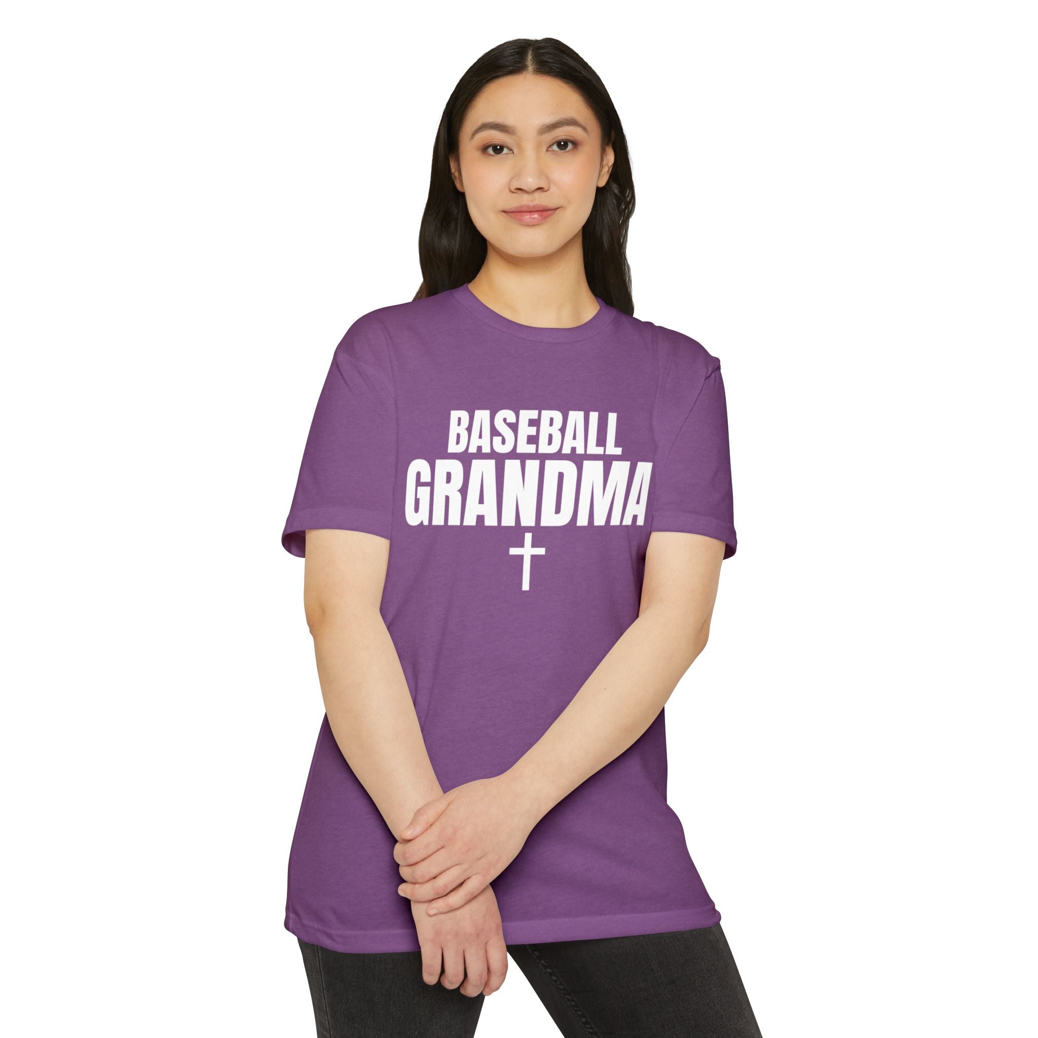 Baseball Grandma T-Shirt — Custom Back Name & Number