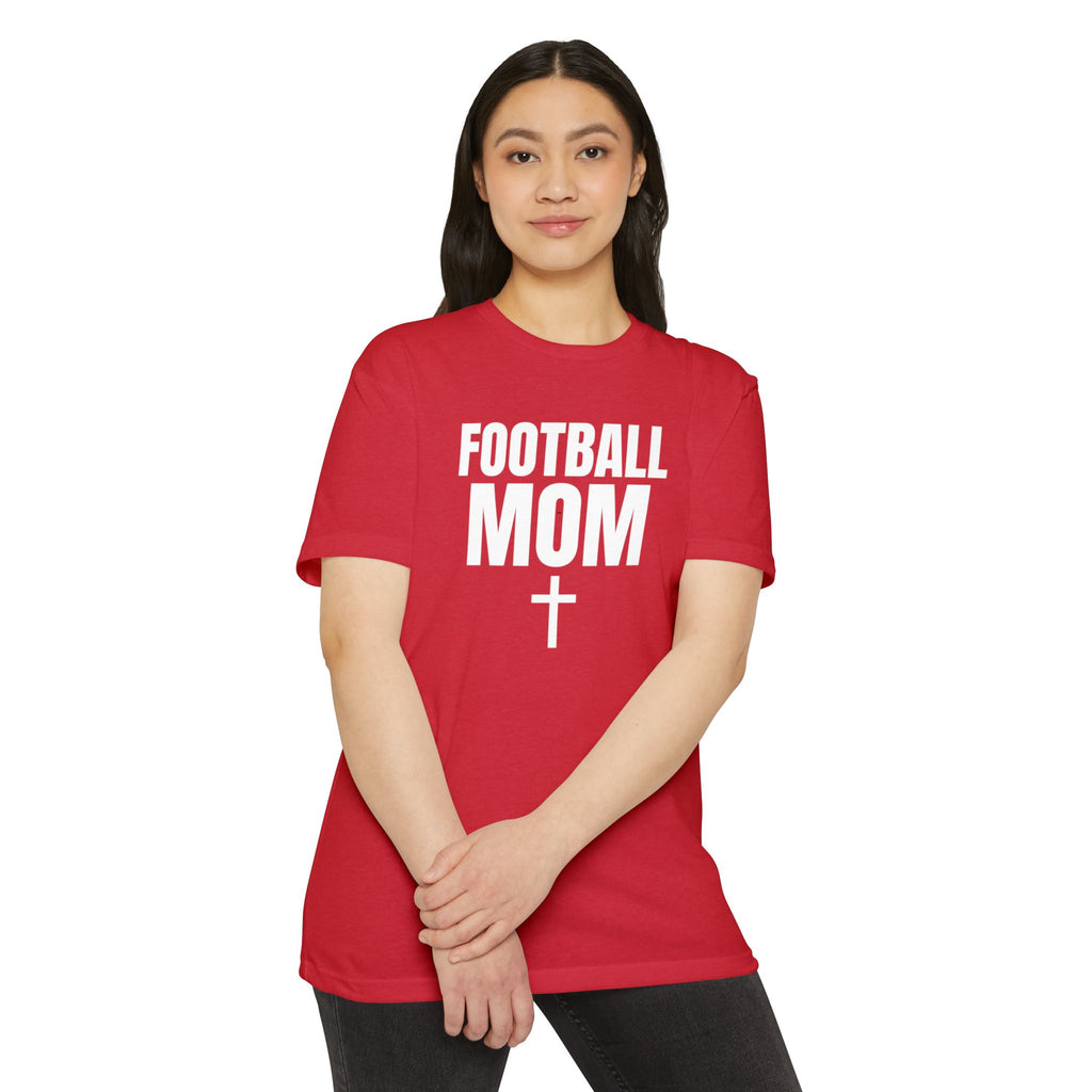 Football Mom T-Shirt — Personalized Back Number & Name