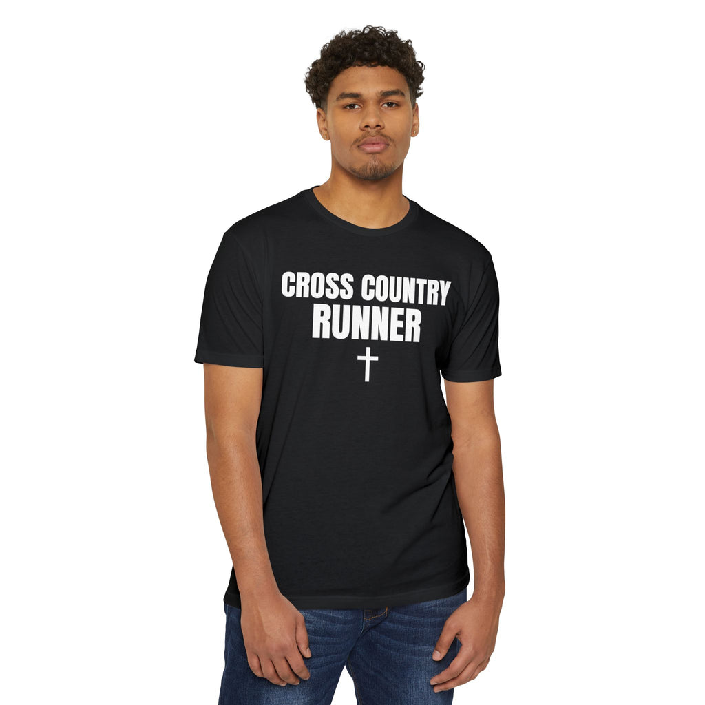 Cross Country Runner T-Shirt — Personalized Back Number & Name