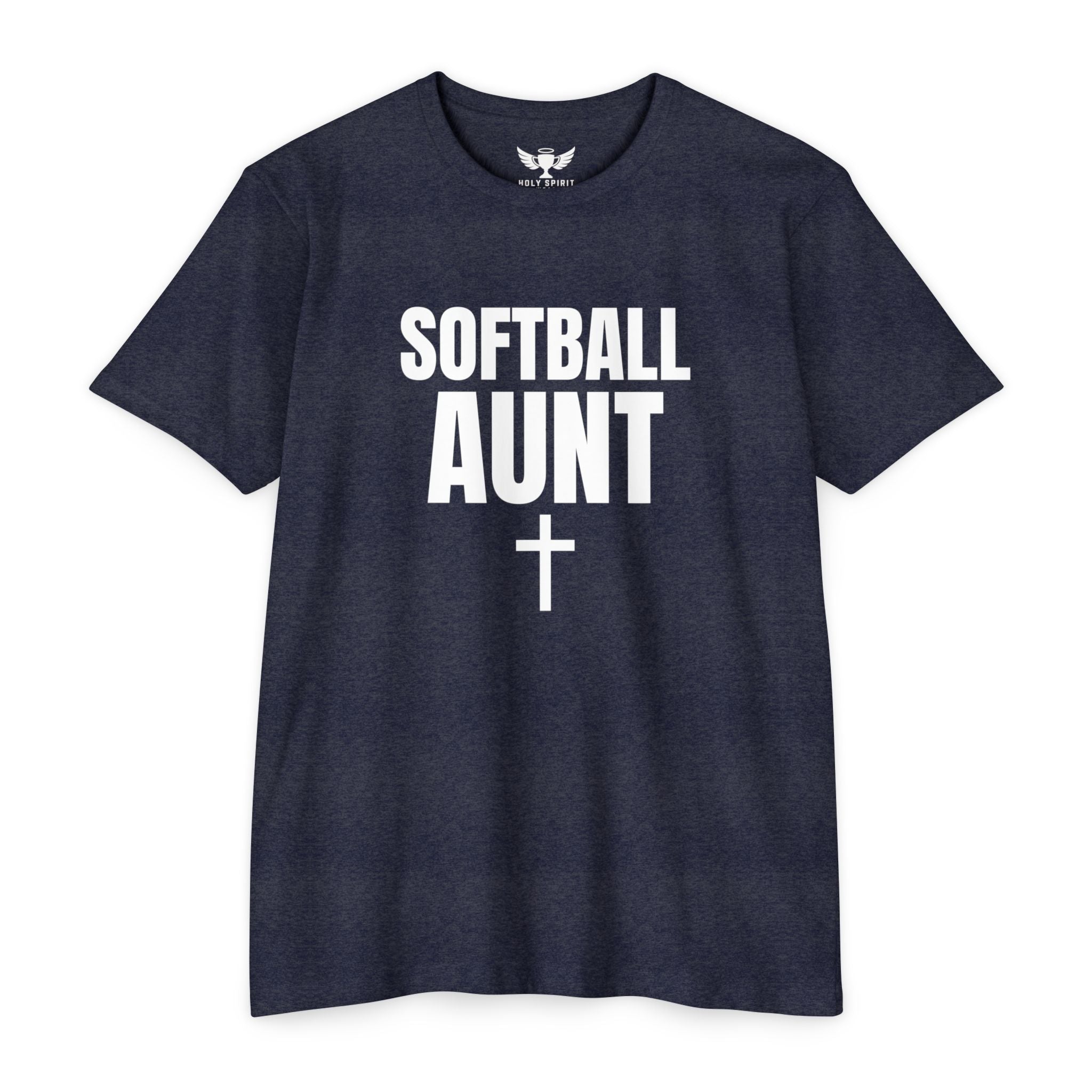 Softball Aunt T-Shirt — Custom Name & Number