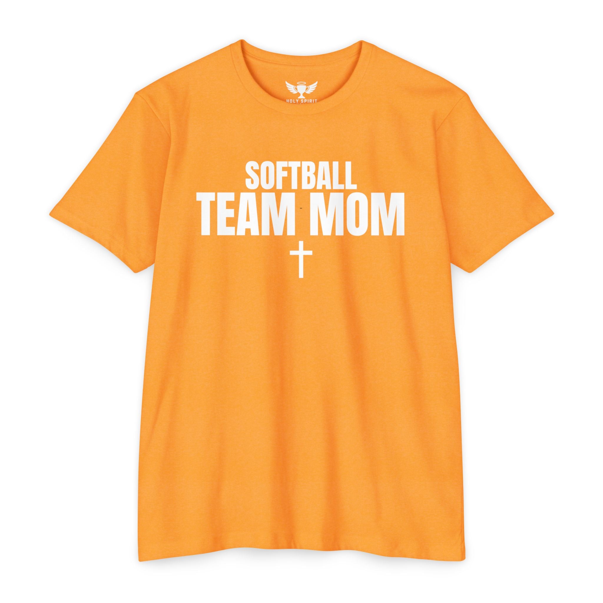 Softball Team Mom T‑Shirt — Custom Back Name & Number