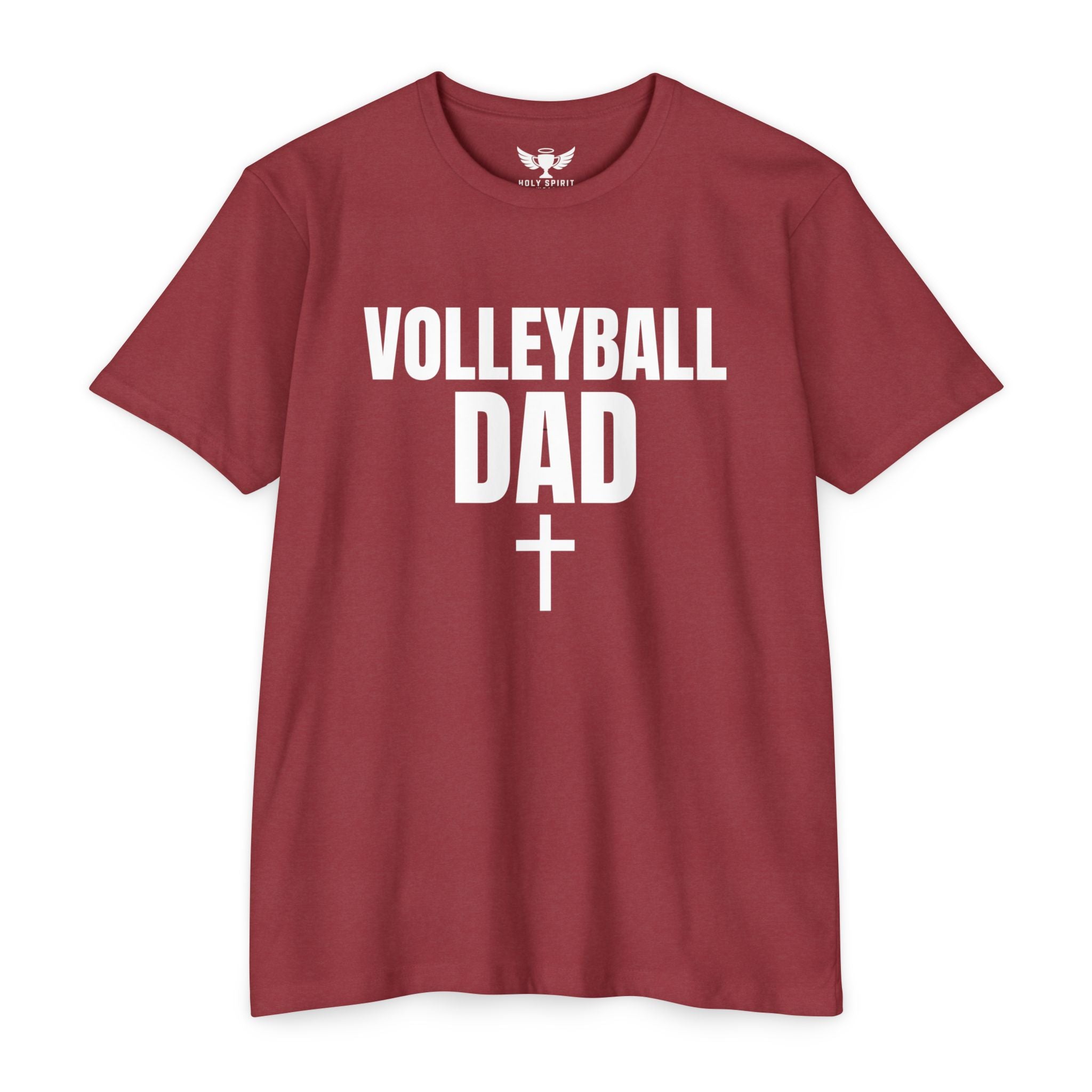 Volleyball Dad T-Shirt — Custom Name & Number Sports Tee