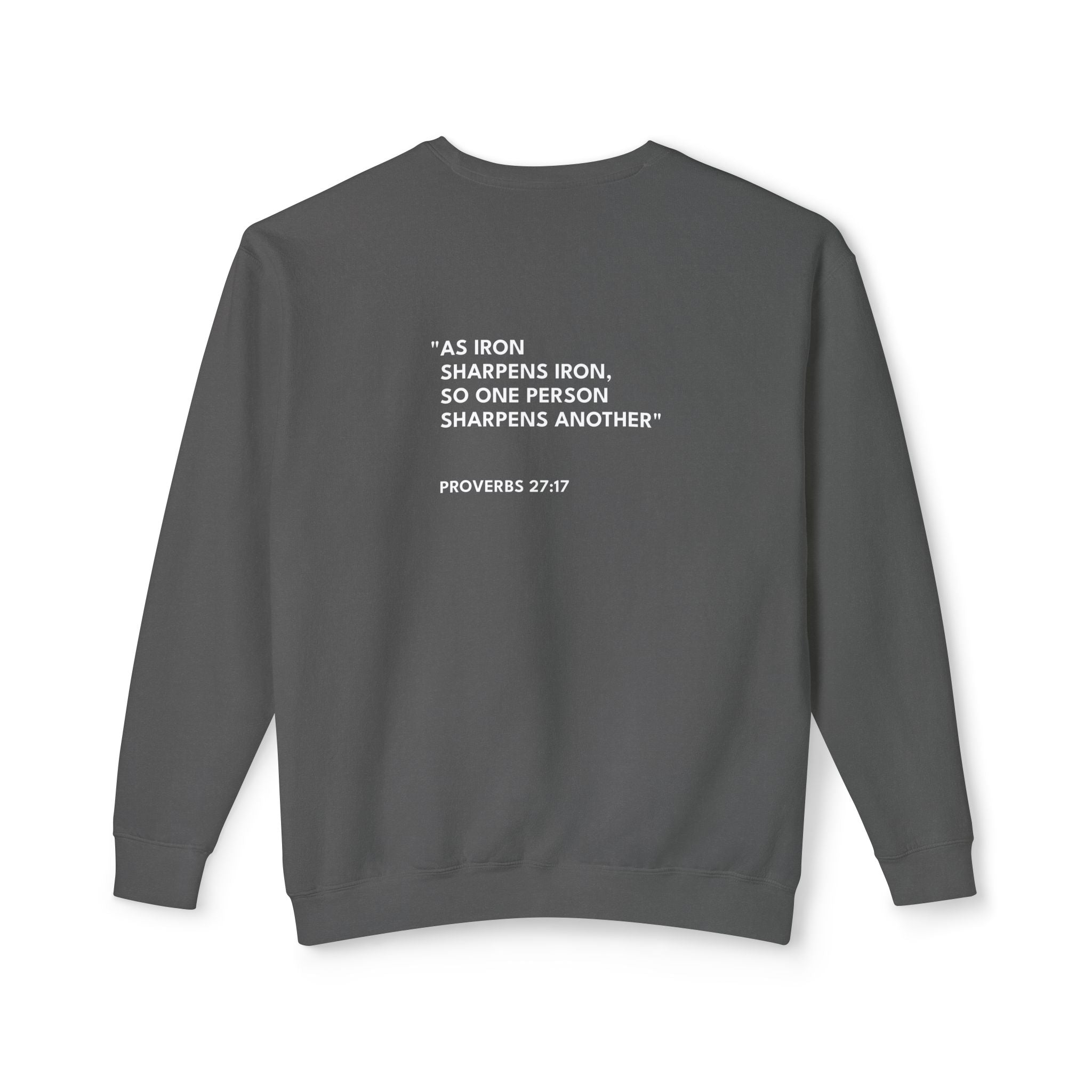 Proverbs 27:17 Logo Crewneck Sweatshirt