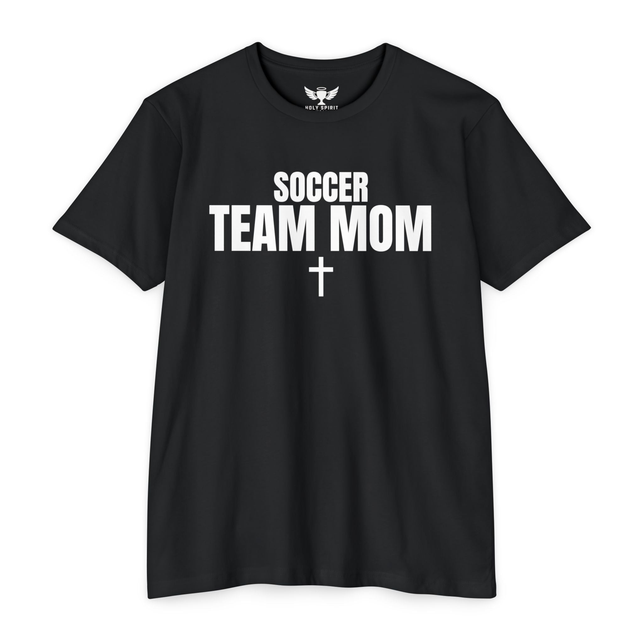 Soccer Team Mom T‑Shirt — Custom Name & Number Sports Tee