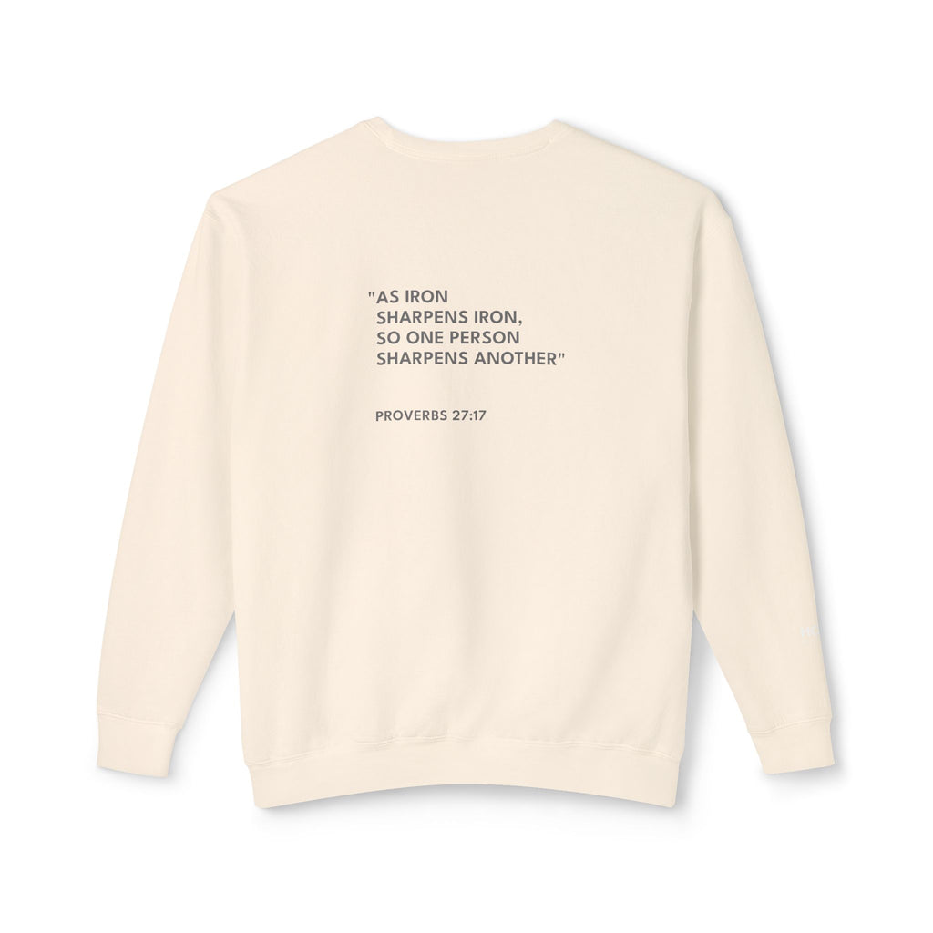 Proverbs 27:17 Logo Crewneck Sweatshirt
