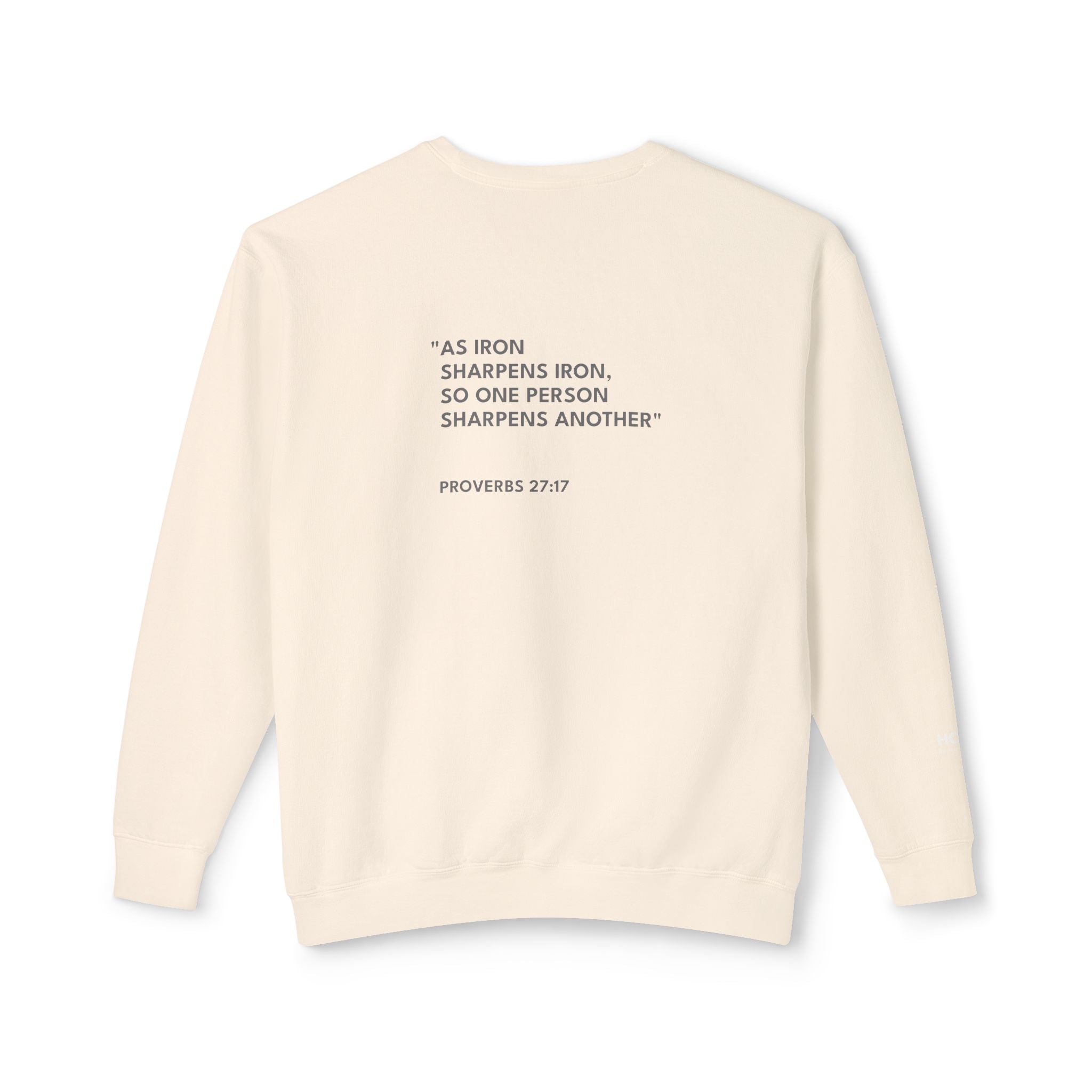 Proverbs 27:17 Logo Crewneck Sweatshirt