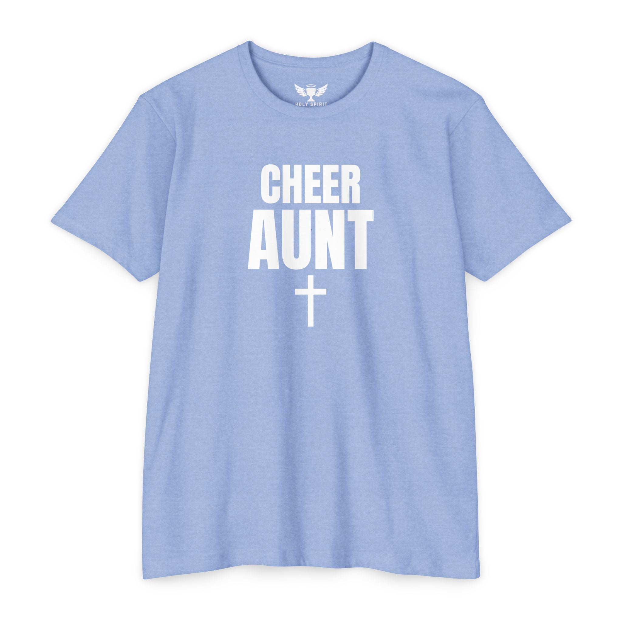 Cheer Aunt T-Shirt — Personalized Back Name & Number