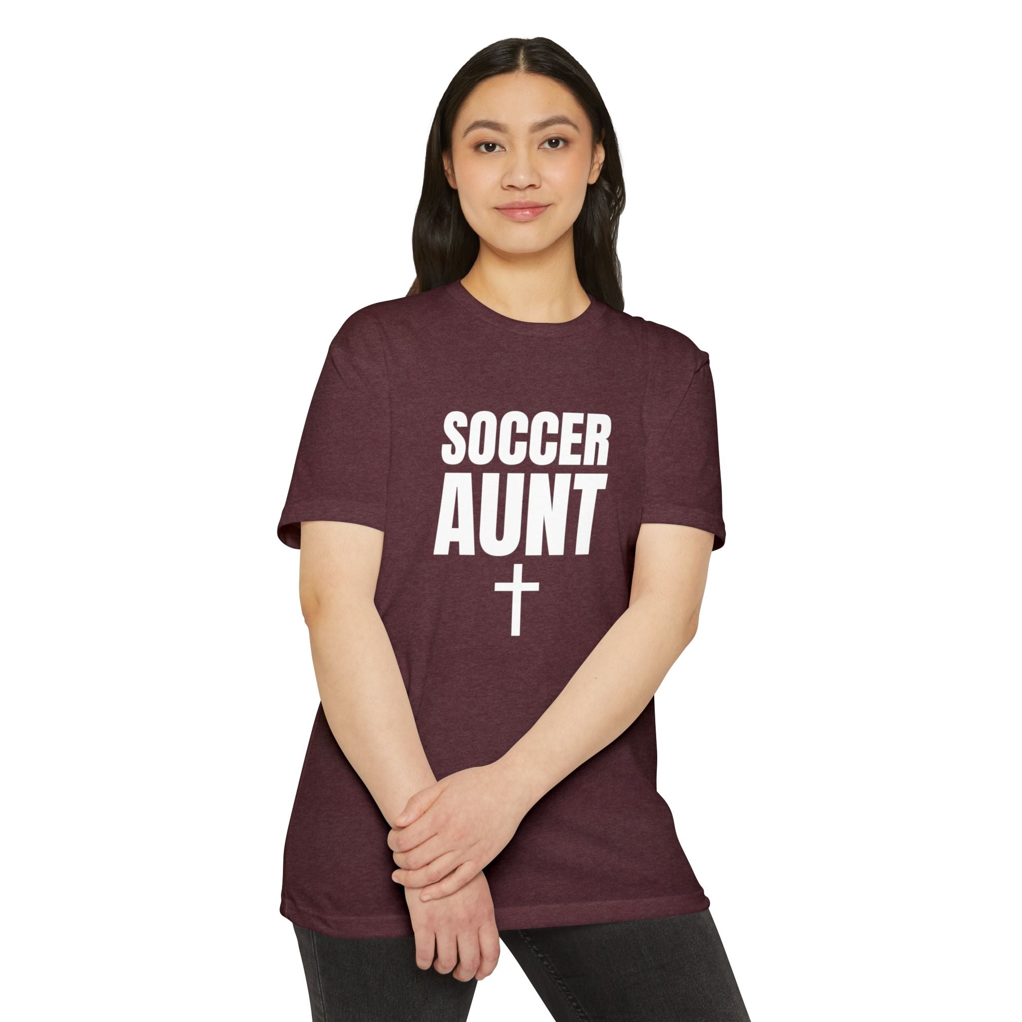 Soccer Aunt T-Shirt — Customizable Back Name & Number
