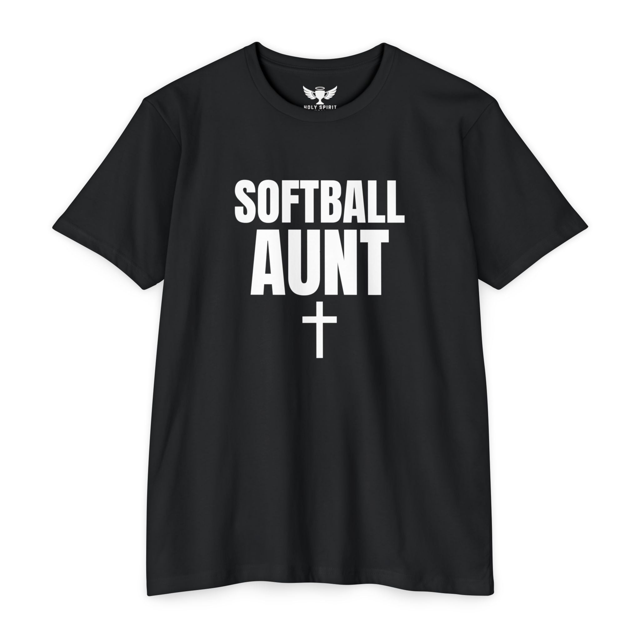 Softball Aunt T-Shirt — Custom Name & Number